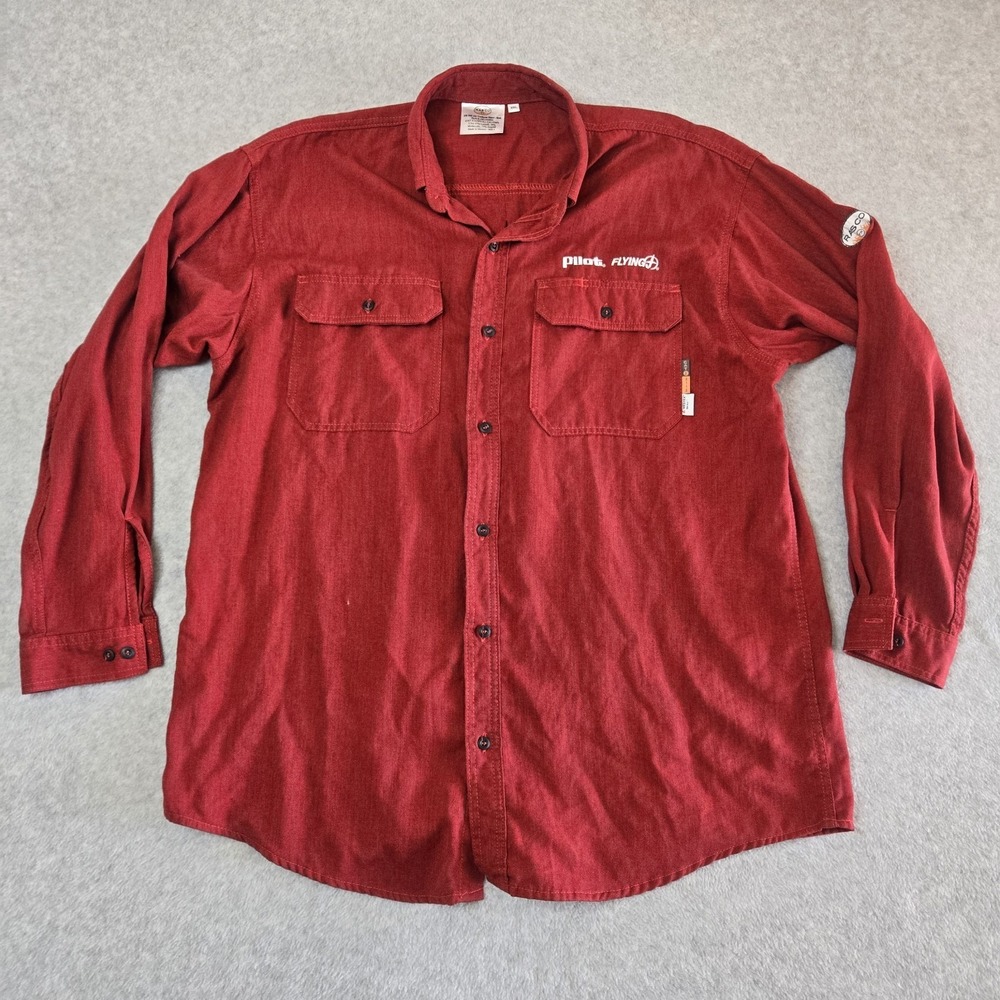 Rasco FR DH Air Uniform Shirt Long Sleeve‎ CAT 2 2112 SZ 2XL Red Western Style